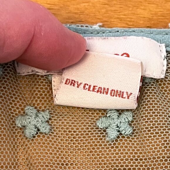 Sundance Green Sheer Embroiderd Lace Top, Size Small - Picture 6 of 9